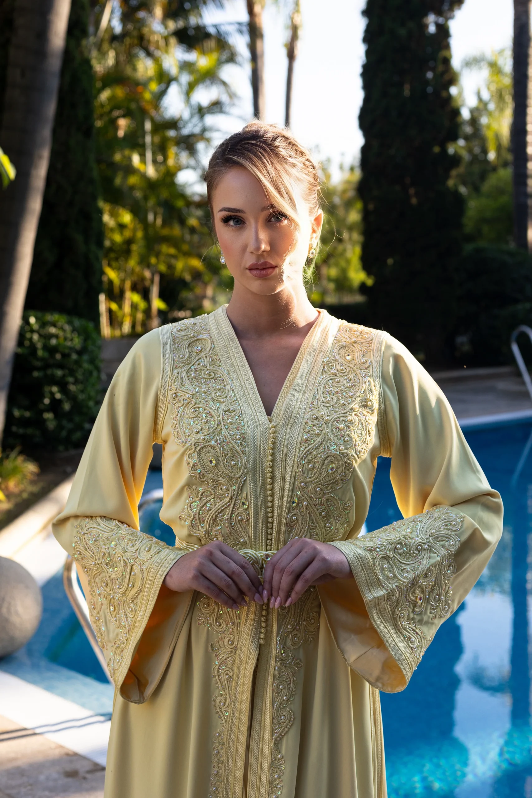 CAFTÁN AMIRA GOLDEN BLOOM - Imagen 3