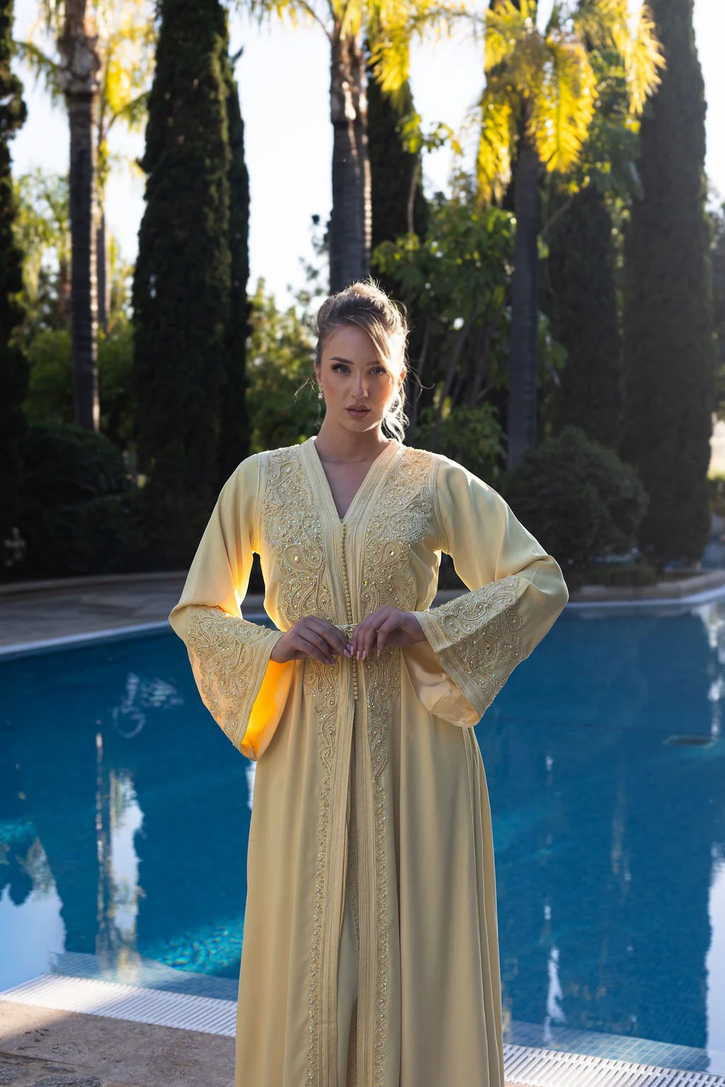 CAFTÁN AMIRA GOLDEN BLOOM - Imagen 2
