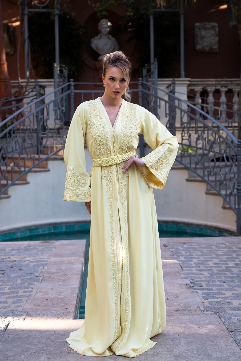 CAFTÁN AMIRA GOLDEN BLOOM - Imagen 7